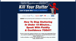 Desktop Screenshot of killyourstutter.com