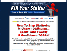 Tablet Screenshot of killyourstutter.com